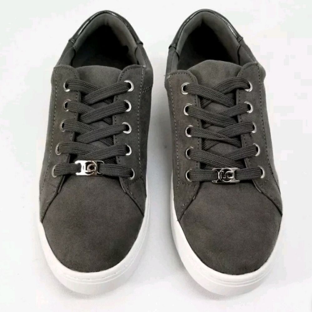 Liz Claiborne Women's Grey Warwick Canvas Sneakers